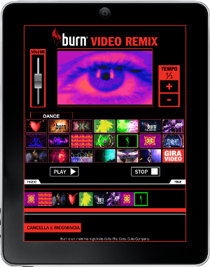 iPad app per Burn Video Remix Competition
