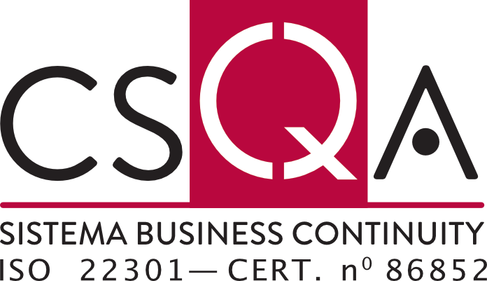 Certificato CSQA ISO 22301 Omnys