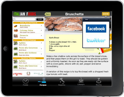Foodies versione iPad