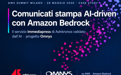 Immediapress di Adnkronos: la validazione dei comunicati stampa diventa AI-driven con Amazon Bedrock