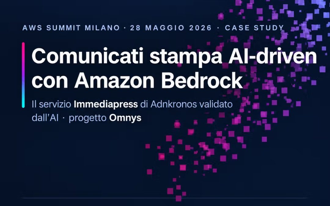 Immediapress di Adnkronos: la validazione dei comunicati stampa diventa AI-driven con Amazon Bedrock